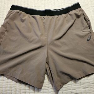 Asics Men's Tan Athletic Shorts